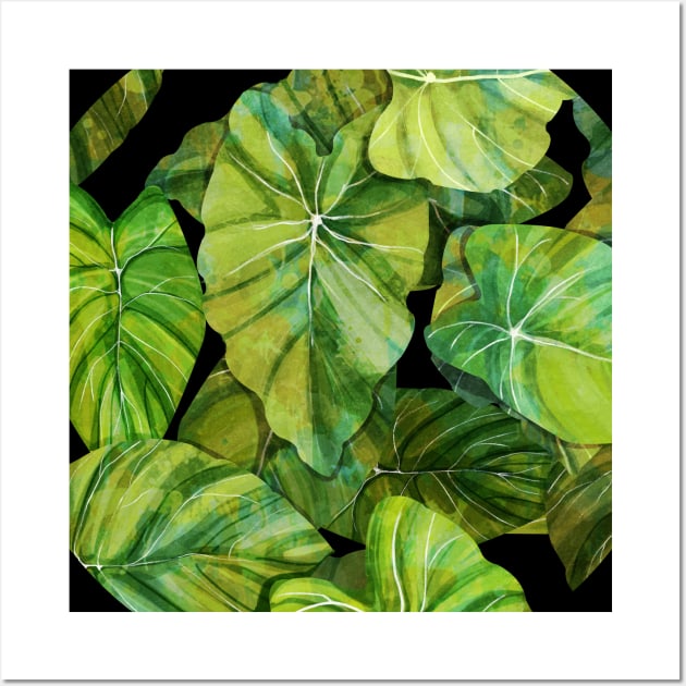 Green Leaves Wall Art by KatherineBlowerDesigns